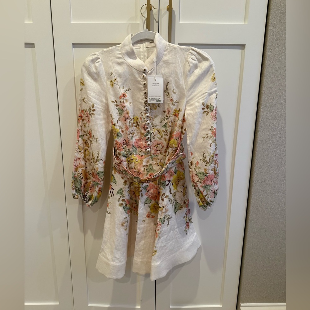 Zimmermann Matchmaker buttoned mini dress 0P